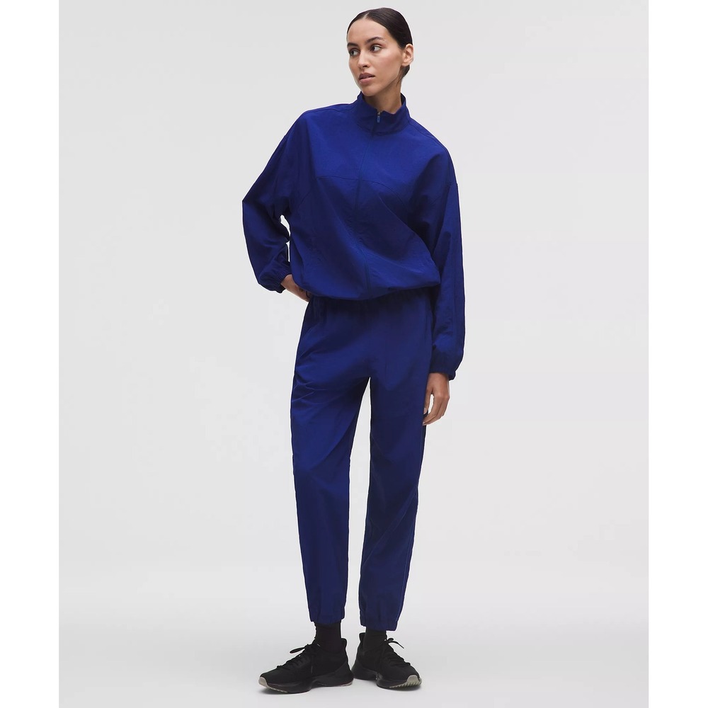161-Lululemon-License to Train Woven Mid-Rise Jogger-Deep Sea Blue/Moroccan Blue